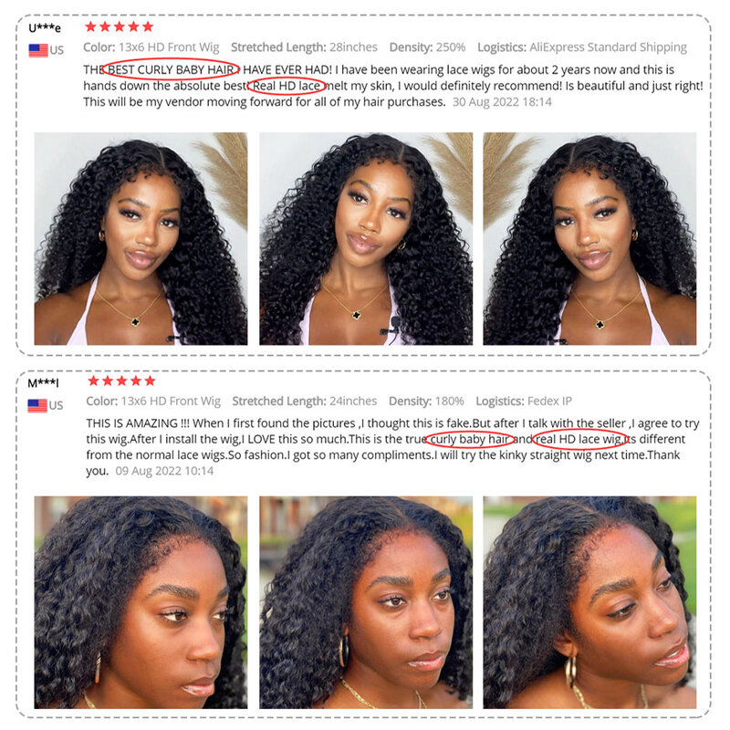 Wig keriting Afro Kinky 13x6 Hd rambut manusia tanpa lem 13x4 4c tepi renda Wig depan untuk wanita Wig Frontal gelombang dalam 30 inci dijual
