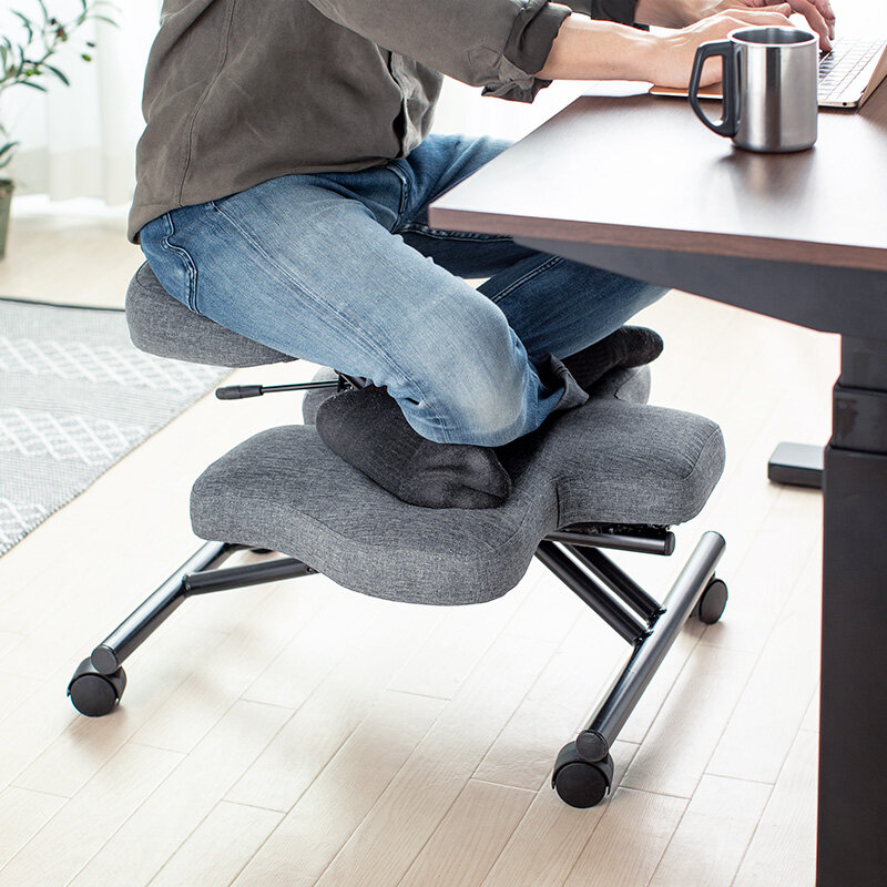 Kursi Berlutut-Rumah Kantor Ergonomis Meja Komputer Bangku untuk Duduk Aktif Menghilangkan Sakit Punggung dan Leher & Meningkatkan Postur