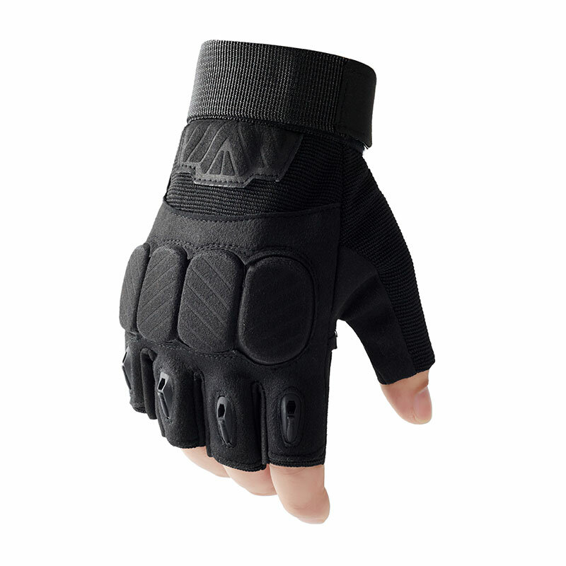 Guantes tácticos para montar al aire libre, guantes de entrenamiento del ejército Airsoft, guantes deportivos de medio dedo, guantes de combate para hombre, guantes de caza y Tiro