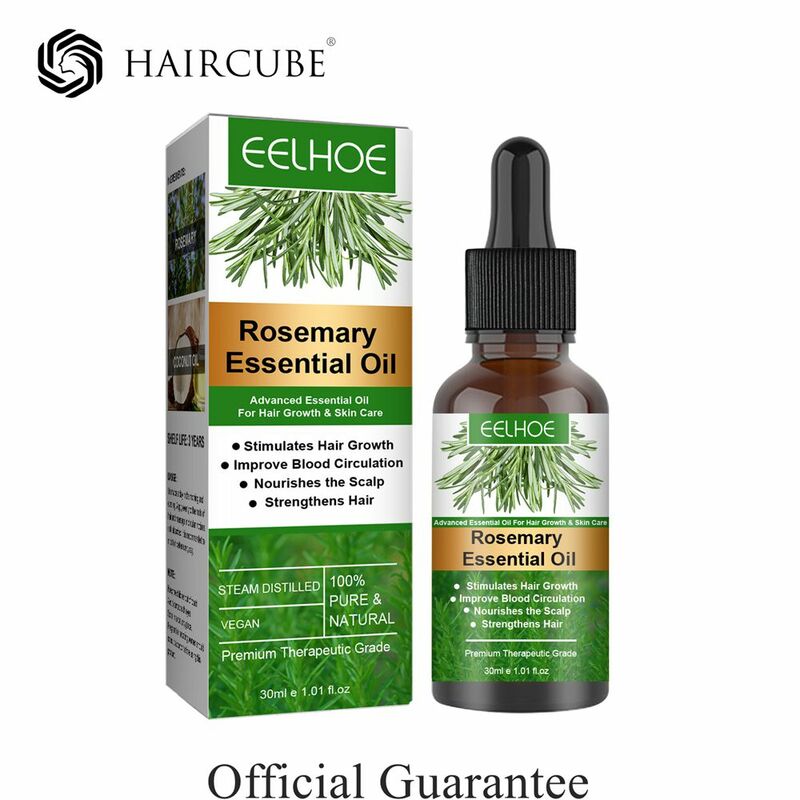 HAIRCUBE-aceite esencial de Romero para el crecimiento del cabello, aceites esenciales naturales puros para nutrir el cabello brillante, cuidado saludable del cabello, 30ML