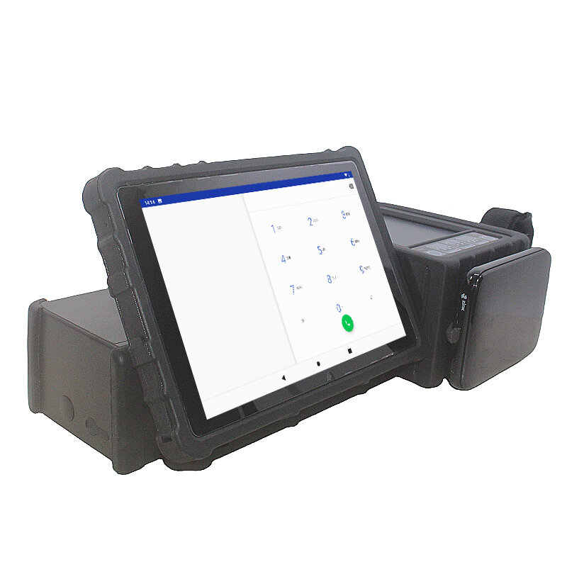 Tablet full hd fap60 de 8 polegadas, 1920x1200, 4 gb ram, 32 gb, android 9.0, impressora octa-core, 4g, wi-fi, biométrico integrado
