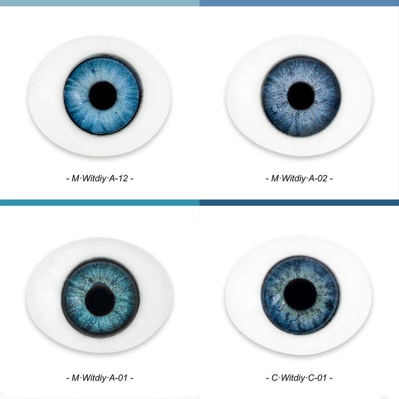 Witdiy high quality doll glass eyes for sale/boat type/handmade/12mm/14mm/18mm/20mm/22mm/24mm for reborn/BJD dolls