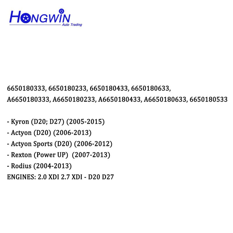 Membran penutup katup PCV mesin untuk Ssangyong Actyon Rexton 2.0 2.7 XDI 6650180333 6650180233, 6650180433 6650180633 6650180533