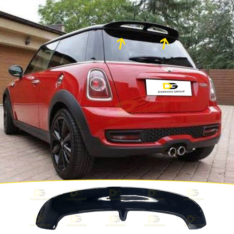 Mini Cooper 2006-2011 / R56 Rear Roof Window Spoiler Wing Color or Primer Painted Surface High Quality Fiberglass Material