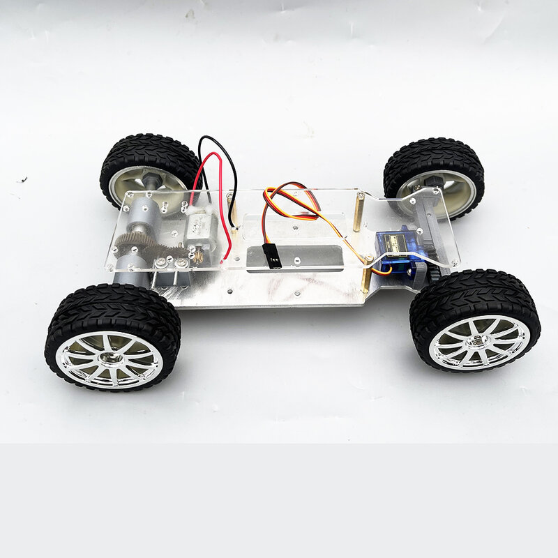 Makerbuying-pequeno diferencial de direção, edição direção, liga de alumínio, controle remoto, montagem do carro inteligente, c1