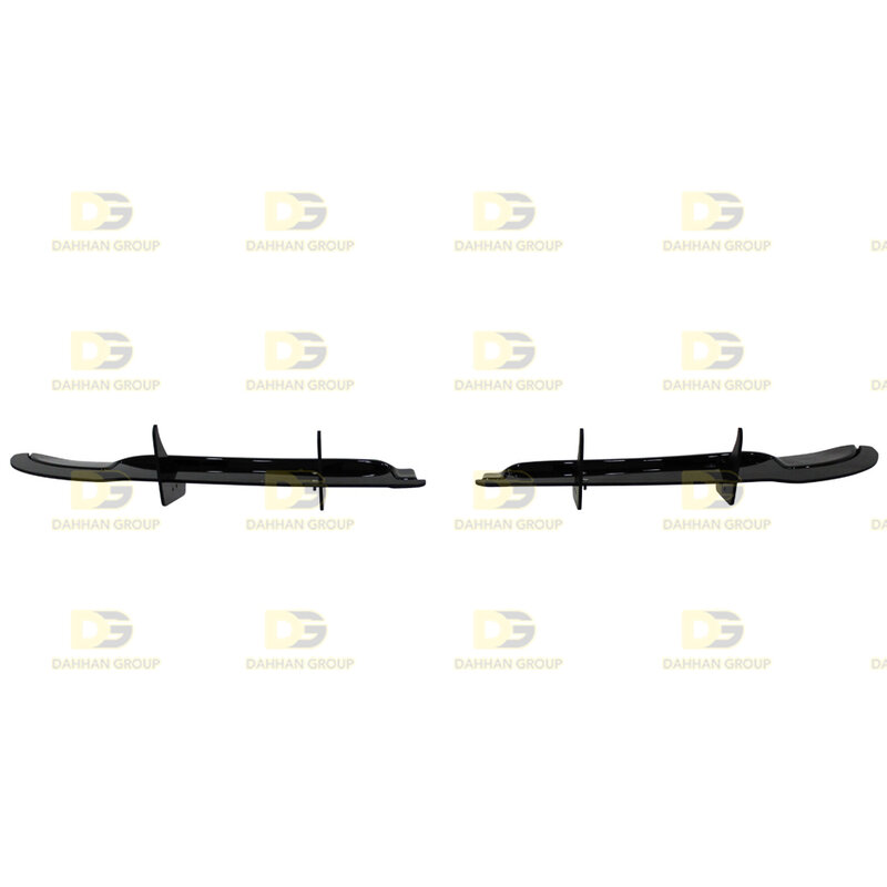 V.W Golf MK6 R 2008 - 2012 tylny dyfuzor i przedłużenie rozgałęźnika Bladee Lip Spoiler Wing Piano czarny błyszczący wysokiej jakości plastik