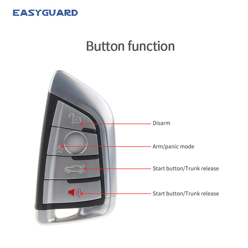 Easyguard Có Thể Bus Cắm BMW F26, F25, F10, F11, F18, F07, f01, F02, F03, F04 Tự Động Khởi Động PKE Xe Báo Động Thông Minh Điện Thoại