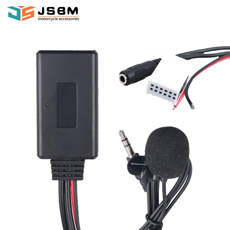 JSBM Modul Bluetooth Nirkabel untuk Mobil AUX-In Adaptor Musik 12Pin Plug untuk VW RCD510 RCD310 RCD300 RNS315 RNS310 MFD2 untuk Skoda Beat, Cruise untuk Seat Radio CD-1/2/3, PN-1/3, RNS-4, SE359/360