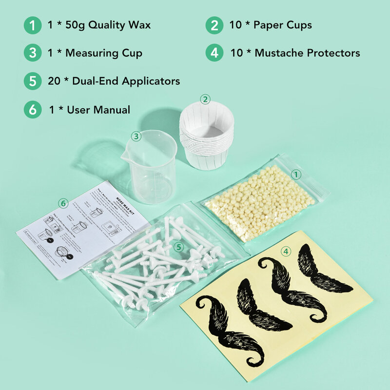 50G Draagbare Neus Wax Kit Voor Mannen En Vrouwen Nail Waxen Ontharing Wax Kit Nail Wax Reiniging Wax kit Neus Clipper Beauty Tools