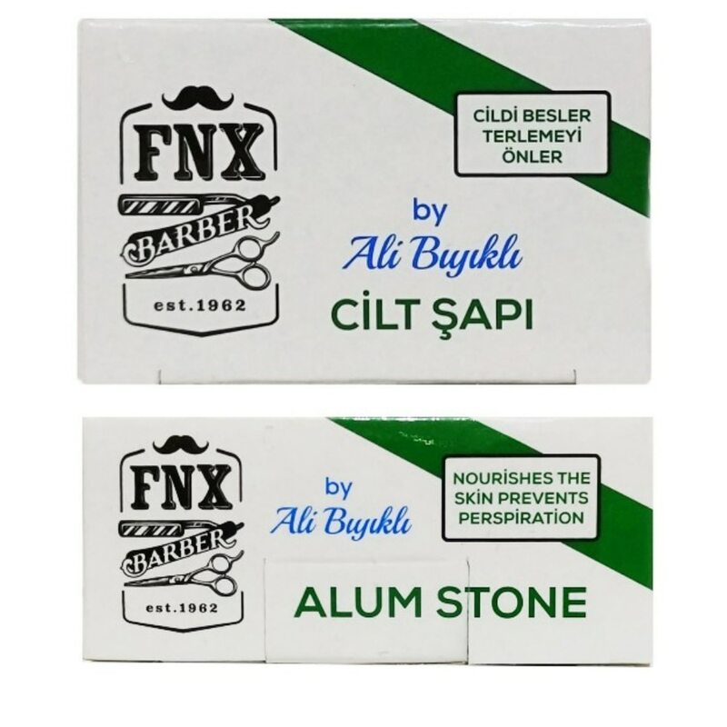 Fnx Bloodstone Skin Alum Cut, tapón de sangre, suministros de afeitado, hemostático, FNX, bloque de aluminio después de Shav, 70 Gr, 1 unidad