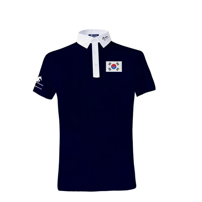 Cavpassion-Camiseta de jinete ecuestre personalizada para hombre, color blanco, ecuestre, caballo, azul marino, caballero, hombre, niño