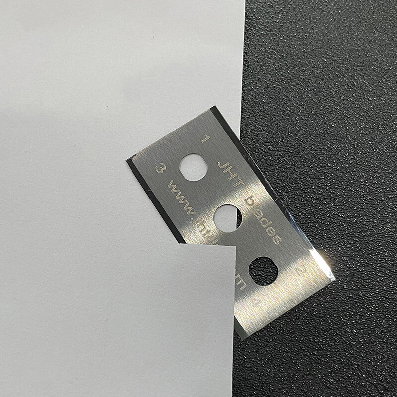 Authentic tungsten steel three-hole scuttering blade ultra-thin tape thin cutting film 43X22X0.2 carbide tungsten steel blade