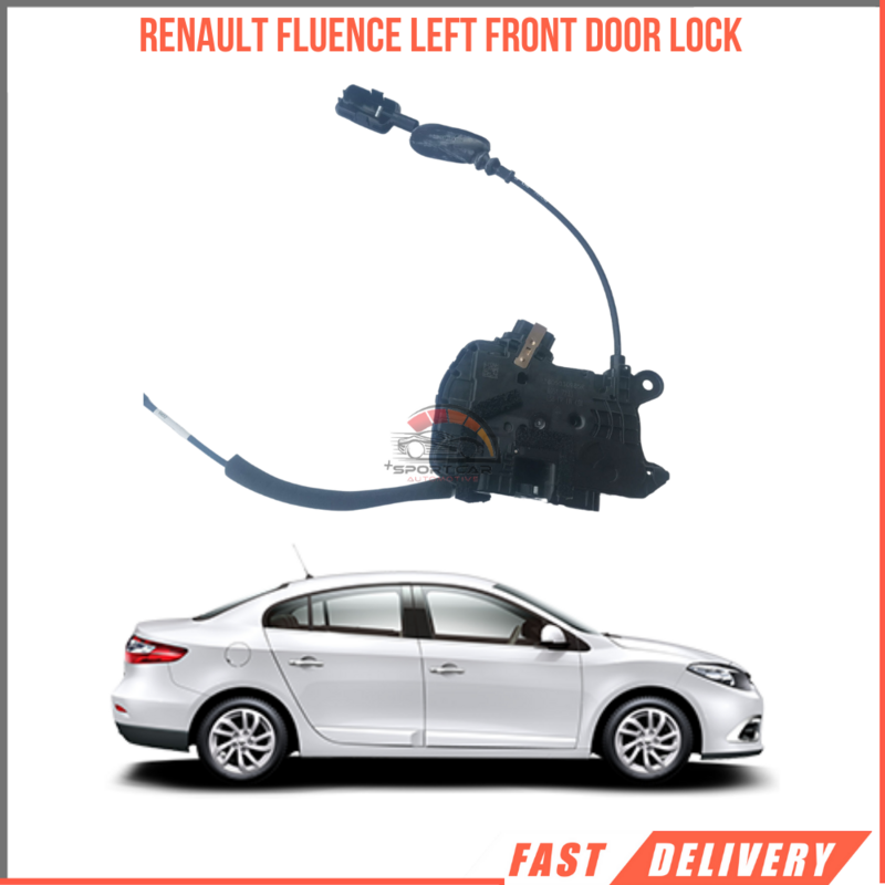 Mekanisme kunci pintu depan kiri untuk Renault Fluence 4 4 Pin suku cadang kualitas tinggi pengiriman cepat