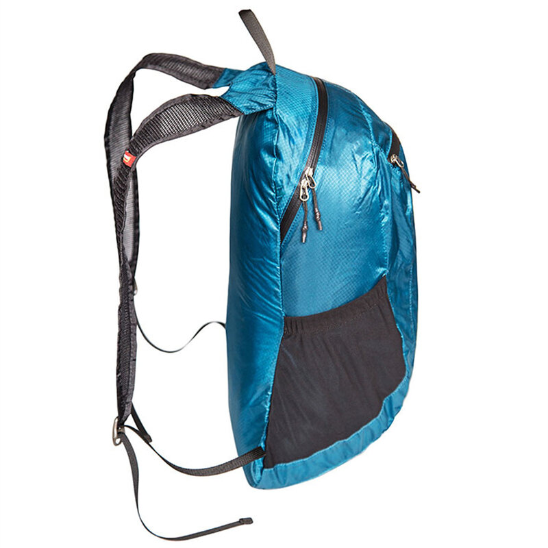 24l portátil impermeável acampamento ao ar livre caminhadas mochila de viagem leve-azul