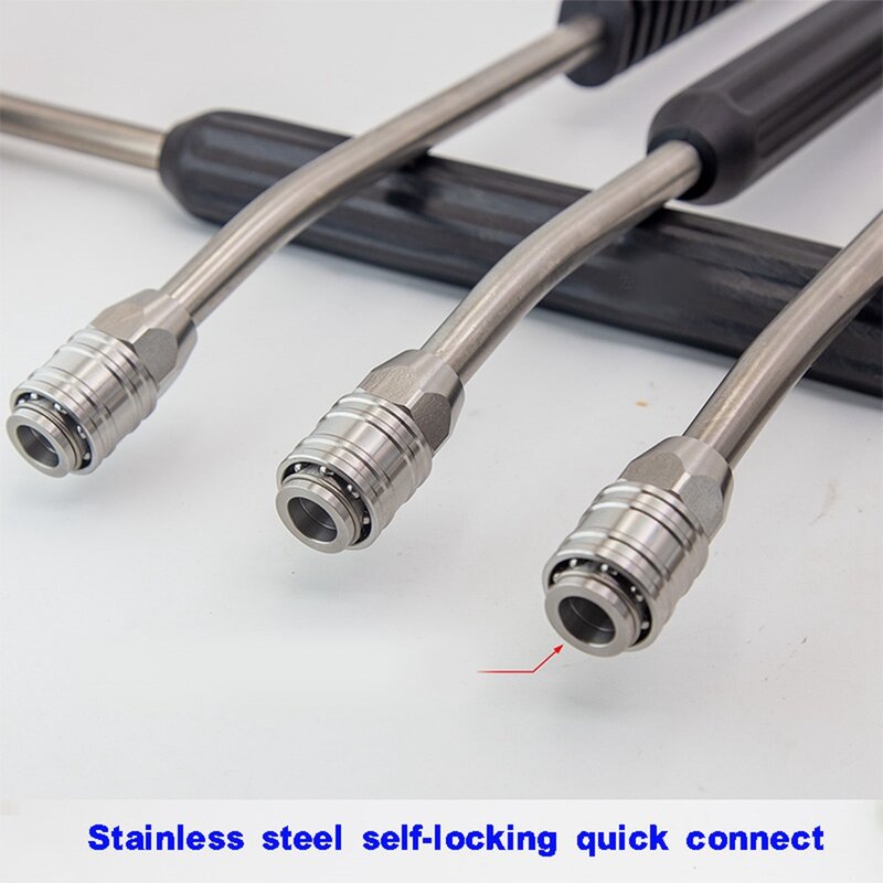 Tool 3/8 Self-Locking Quick Plug Connector Accessories M22 M14 Stainless Steel Male and female For High Pressure Water Gun Hose