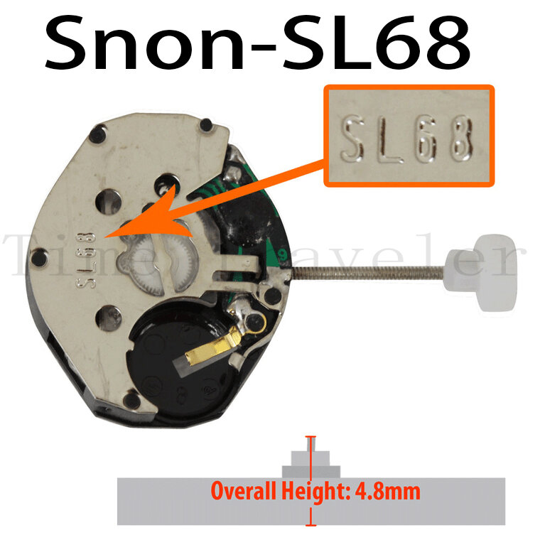 Accesorios de reloj movimiento de cuarzo SL68 SP68 SP28D SP28DD sin batería electrónica escaneo segundo calendario