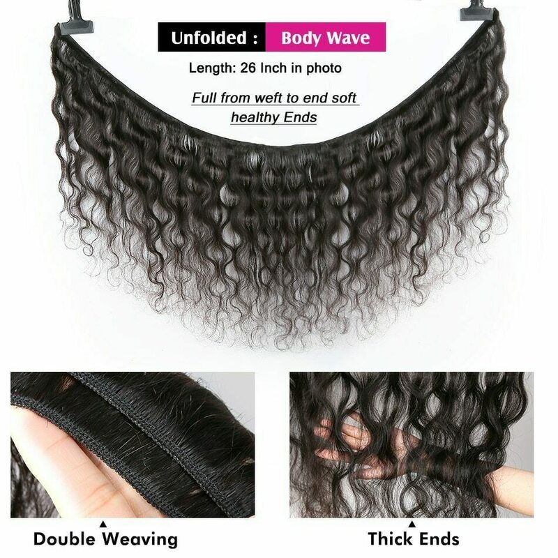 40 Inch Body Wave Bundles 12A Unprocessed Brazilian Human Hair Weave 3 4 Bundles Deal Natural Color 100% Human Hair Extensions