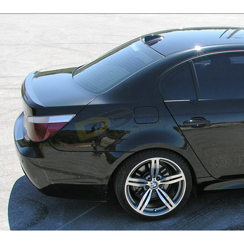 B.M.W 5 Series E60 and E60 LCI 2003-2010 Rear Trunk Spoiler Extension Painted or Raw Surface Plastic E60 Kit Rear Wing