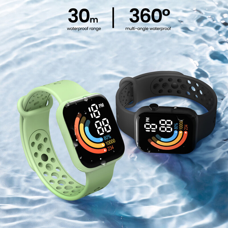 男性と女性のためのデジタルLED腕時計,スポーツ腕時計,電子時計,新製品