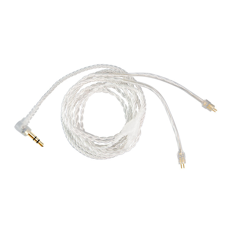 2Pin srebrny kabel do słuchawek przewód do douszny system monitorowania pasuje do 1964 w4r um3x es3 es5