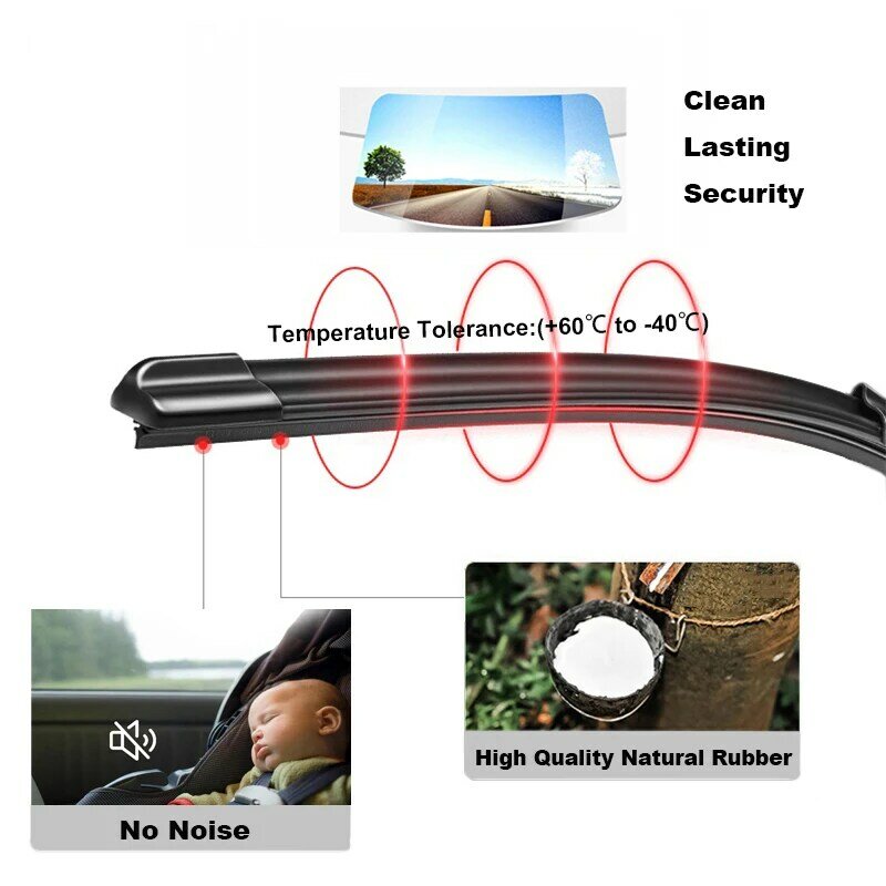 Escobilla de limpiaparabrisas trasero de coche, accesorios de limpieza para Citroen C5 Aircross 2017 ~ 2022, 2018, 2019