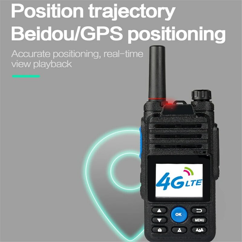 POC-walkie-talkie Real Ptt Zello, Radio bidireccional Android, transceptor de red de pesca, interfono, 100Km, Amateur, nuevo