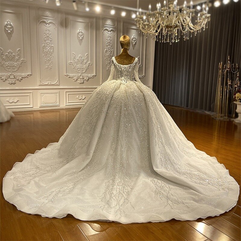 Custom wedding dress and veil NS4406
