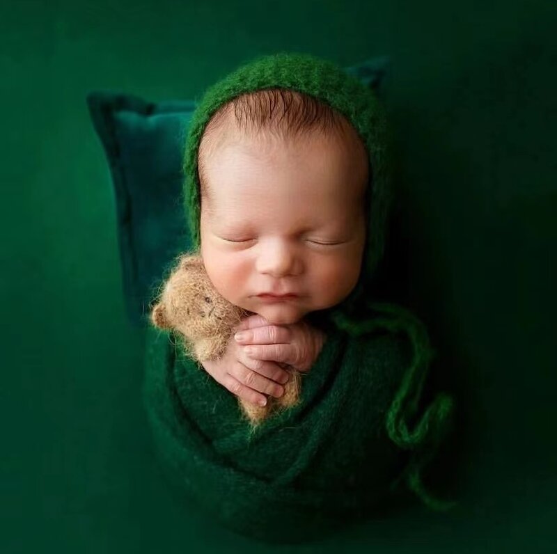 Fotografia neonato in posa velluto Poser cuscino morbido cuscino in tessuto per bambina Photo Prop Studio Shooting Assist accessori