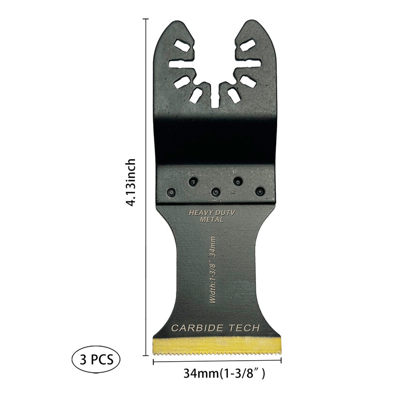 JTEX-herramienta oscilante de carburo de 3 piezas, cuchilla para cortar Material duro, clavos de Metal, pernos