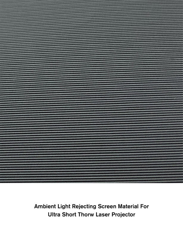 VIVIDSTORM Ultra-Short-Throw Ambient Llight Rejecting Screen material in A4 size for UST ALR screen And CLR Screen Material