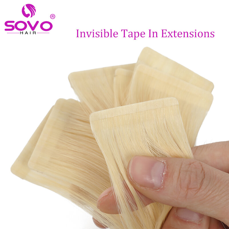 Invisible Tape in Extensions Human Hair Injection Tape in Hair Extensions PU Weft Tape On Full Head  40pcs/pack 12A High Quality