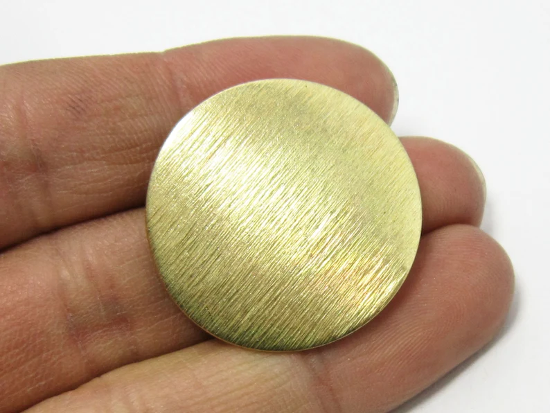 6pcs Textured Round Earring Posts, 30mm, Brass Earring Studs, Earring Supplies, Jewelry Making - R281 R1620