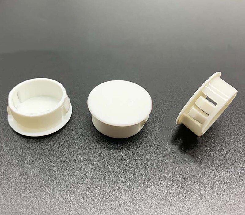 Weiß Nylon Runde Snap-auf Stecker 6mm 8mm 10mm-30mm Kunststoff Loch Caps Stanzen end Kappen Dichtung Stopper