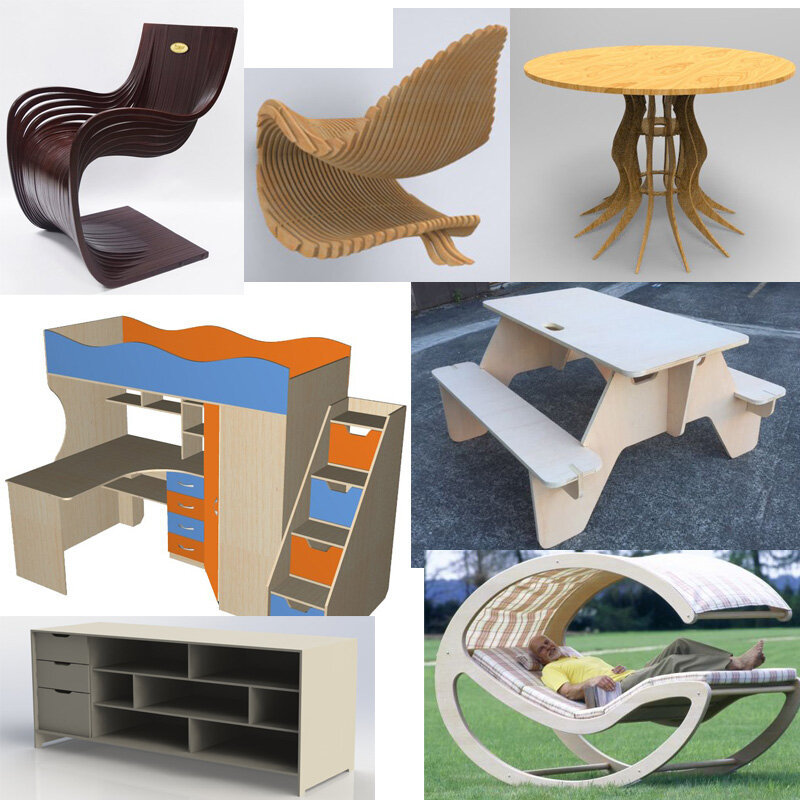 312 책상 의자 테이블 가구 디자인, CNC 라우터 조각 절단 예술 목공 파일용 DXF 형식 도면