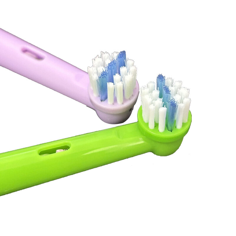 Kepala sikat gigi elektrik untuk anak, 4 buah kepala pengganti untuk Oral B EB-10A Pro kesehatan panggung, sikat gigi perawatan mulut 3D Excel