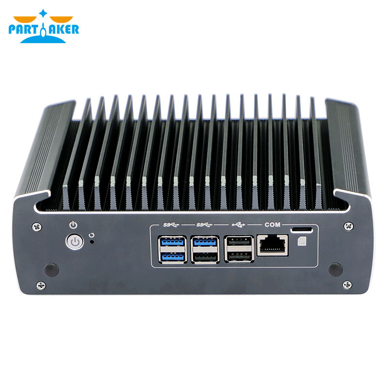 Quạt Không Cánh Mini PC 6 Intel I225-V 2.5GbE NIC 1xHD 1xDP TPM2.0 AES-NI Mềm Router Máy Chủ VPN ESXI Chắc Chắc Micro Tường Lửa thiết Bị