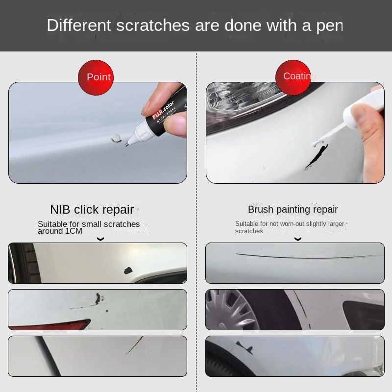Car Paint Scratch Repair Pen for 2021 2022 2023 Hyundai Tucson SE SEL N-Line Limited Touch-Up Paint Black White Gray