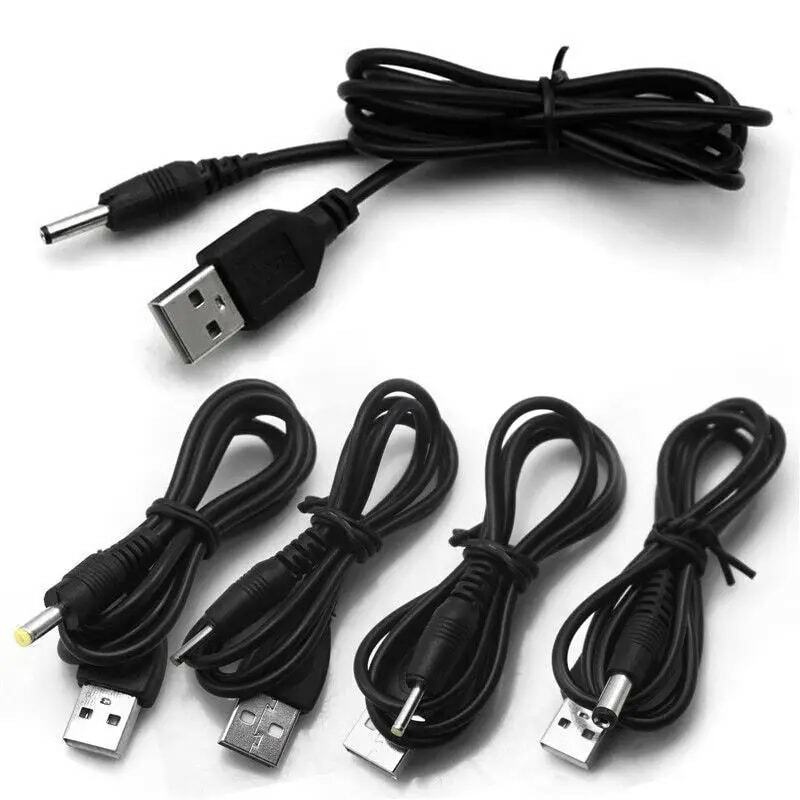 Cable de alimentación USB 2,0 A macho A DC, Conector de 2,0x0,6mm, 2,5x0,7mm, 3,5x1,35mm, 1,7mm x 4,0, 5,5x2,1mm, 5 voltios DC