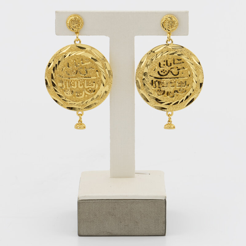 Модное ожерелье и серьги для женщин, набор ювелирных изделий с Африканской головой льва, ювелирные изделия из Дубая с покрытием из 18-каратного золота, аксессуары для свадебной вечеринки