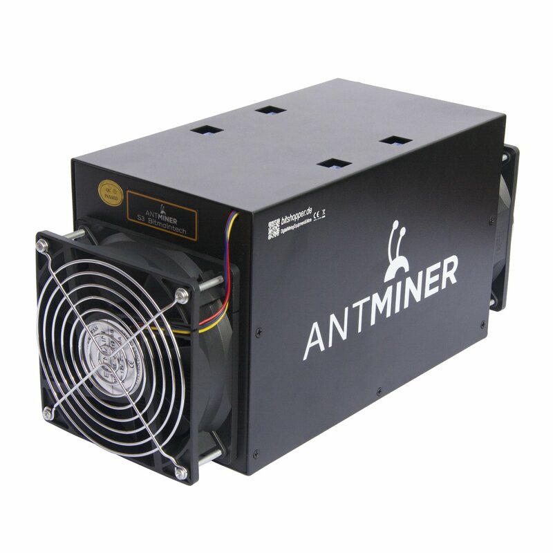 Новый Биткоин-Майнер Bitmain Antminer S3 ASIC Miner 441 GH/S