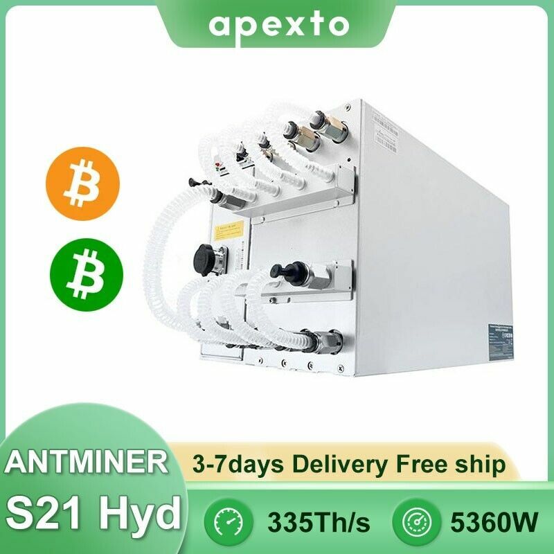 Bitmain Antminer S21 HYD 335T 5360 Вт-Входное напряжение 200 ~ 240 В