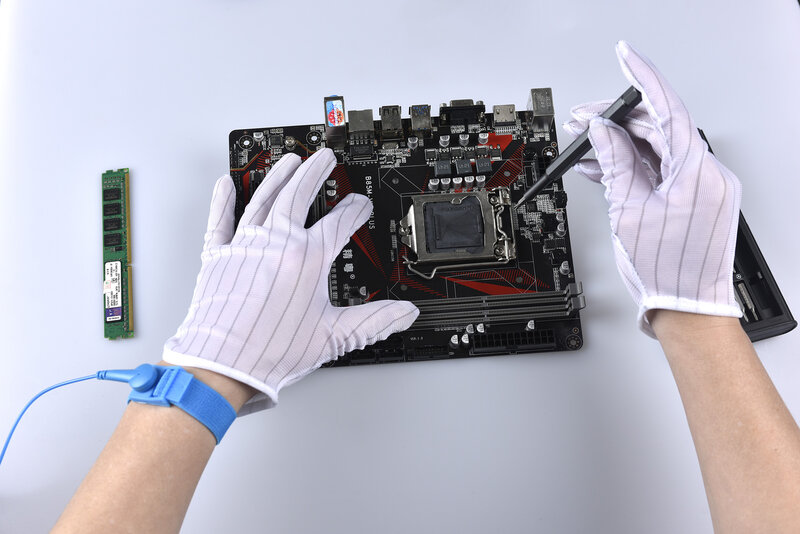 Anti -static gloves ESD Gloves are used for mobile phone PC computer maintenance sweat -proof electronics factory operations