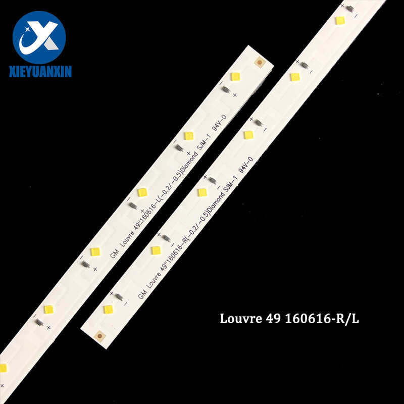 2 Buah/Set Lampu Latar Led untuk SAMSUNG 49KCSP Louvre 49 160616-R/L Strip Lampu TV Bar Lampu Latar UA49K5300AJXXZ
