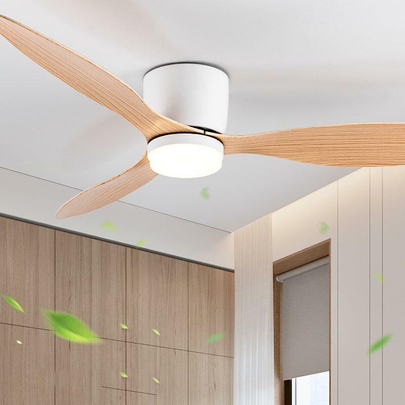 Modern Led Ceiling Fan Without Lights DC Motor 6 Speeds Timing Fans 20CM Low Floor Loft Remote Control Lux&vitae Fan With Lights