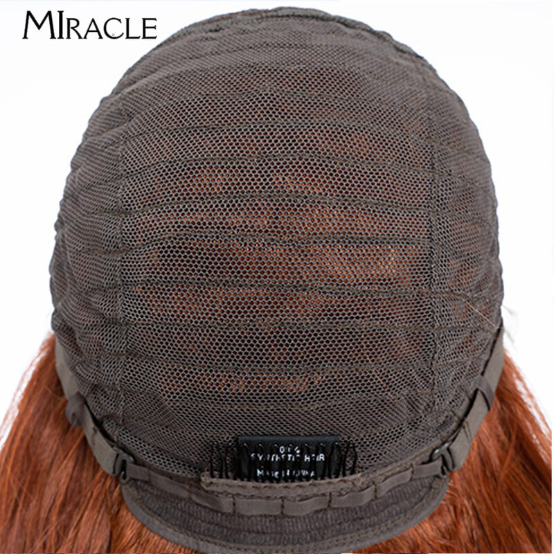 MIRACLE 30 ''parrucca sintetica del merletto per le donne parrucche frontali del merletto ondulato lungo parrucche Cosplay dello zenzero rosso blu biondo parrucche anteriori del merletto
