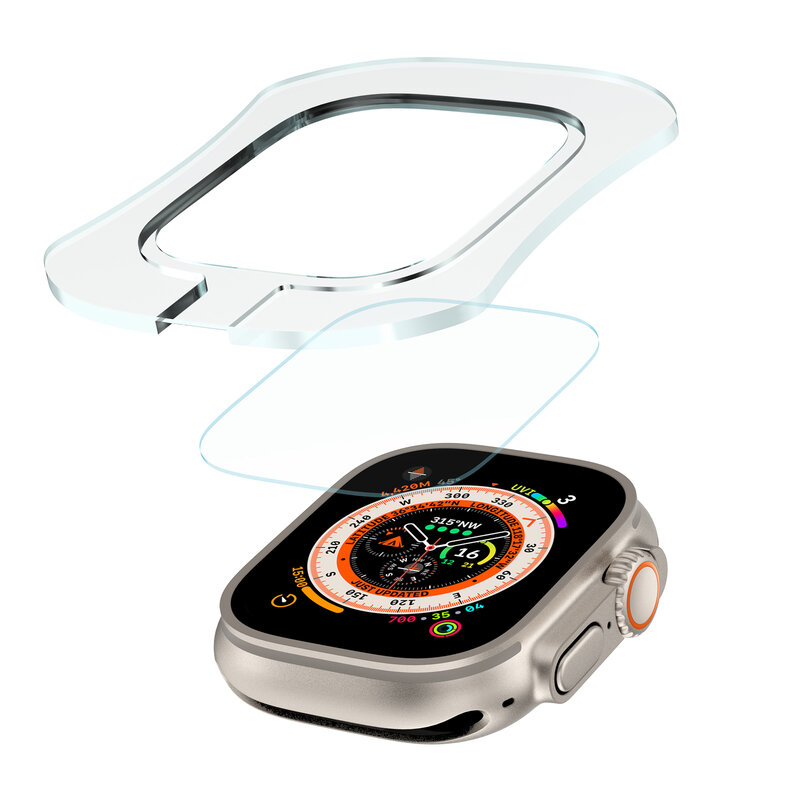 Защитная пленка для экрана для Apple Watch 8 Ultra 49 мм, прозрачная полная защитная пленка для iWatch ultra, положение 49 мм, простая установка