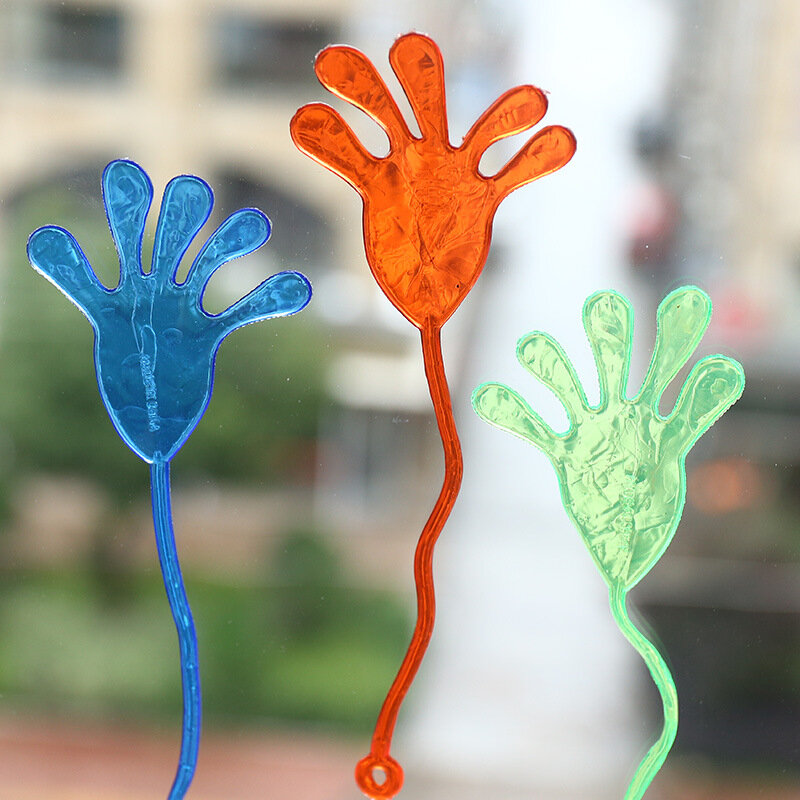 5-20 pces elasticamente elástico pegajoso palma escalada mãos complicadas brinquedos mini mãos pegajosas brinquedos para crianças festa favores brinquedos