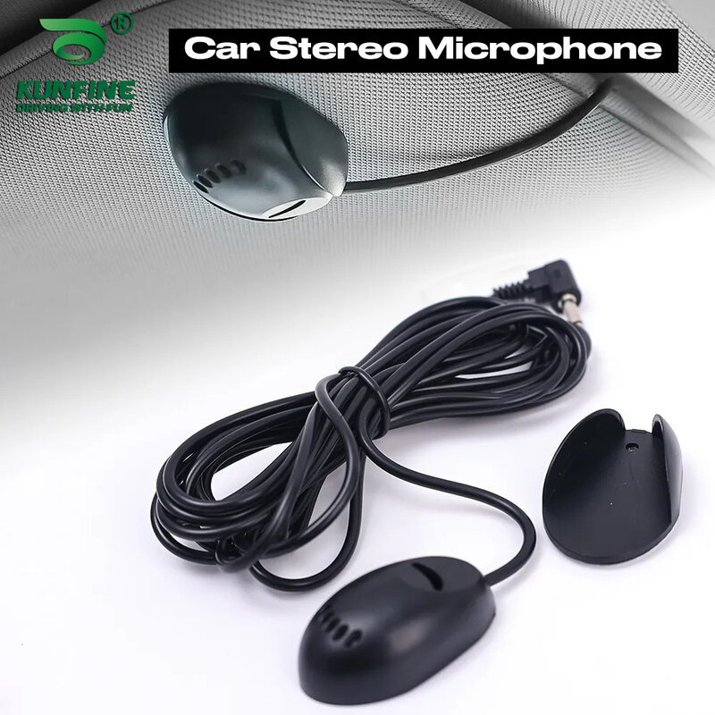 Car Microphone Mini 3.5mm for car stereo Audio hands-free Wired microphone For DVD Radio Player Paste Type