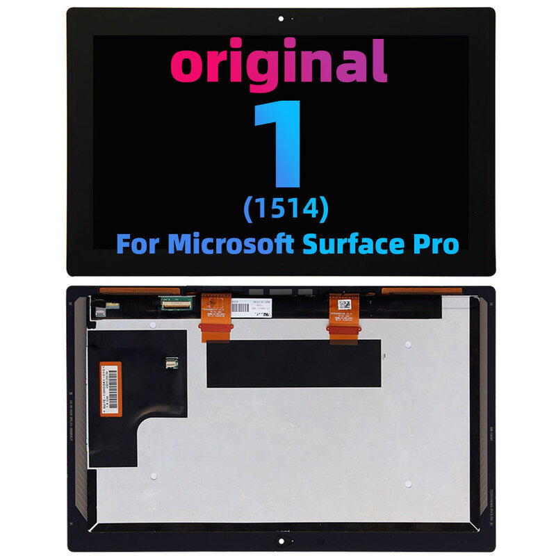 LCD baru tes 100% untuk Microsoft Surface Pro 1 3 4 5 6 7 tampilan LCD layar sentuh rakitan Digitizer 1866 1807 1796 1724 16311514