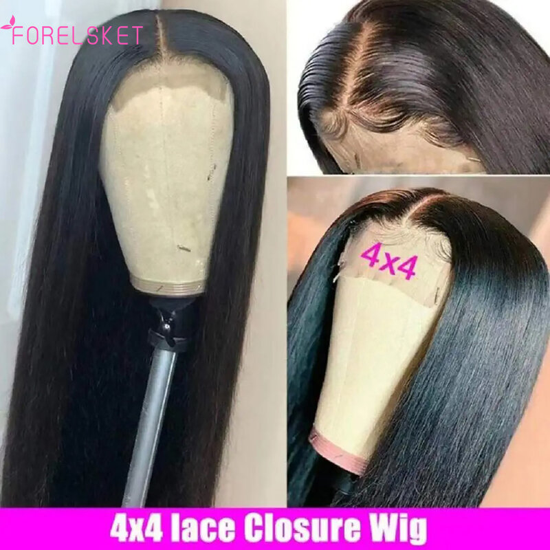 Straight Lace Front Wig Full Lace Human Hair Wigs For Women Human Hair 30 Inch 4x4 Bone Straight Human Hair Hd Lace Frontal Wigs
